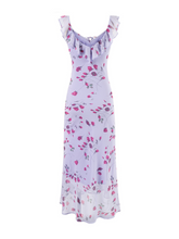 Sara Ruffle Tie-Front Floral Maxi Dress